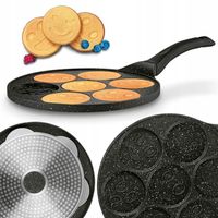 PATELNIA do NALEŚNIKÓW Jajek Marmurowa INDUKCJA Gaz Tadar Marble Buźki 26cm