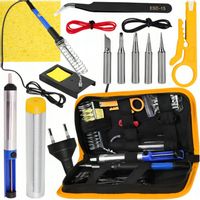 Zestaw Lutowniczy LUTOWNICA PRECYZYJNA 60W +Walizka + Odsysacz +DUŻY STOJAK