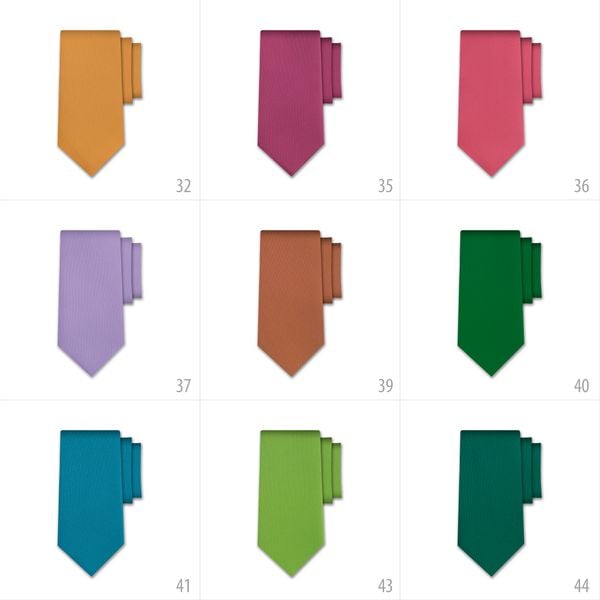 Krawat jednolity amarantowy - jasny zdjęcie 4