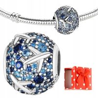 Charms zawieszka podróże srebrny charms samolot s925 + PUDEŁKO Gratis