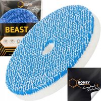 HONEY BESTIA PAD POLERSKI GĄBKA AGRESYWNA 135 MM TRWAŁE SYNTETYCZNE WŁÓKNA