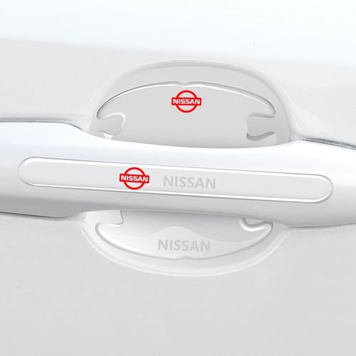 Przezroczyste Naklejki Pod Klamki drzwi samochodu NISSAN z Logo 8 szt na Arena.pl