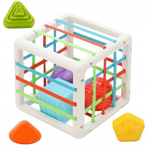 KOSTKA ELASTYCZNA SENSORYCZNA SORTER KWADRAT GUMKI na Arena.pl