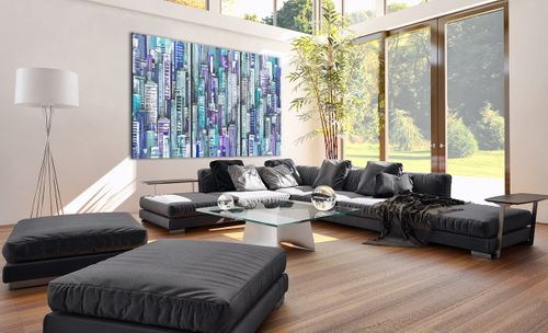 Obraz Na Płótnie - Drapacze Chmur - 165X110 Cm - Ce165X110-3857 na Arena.pl