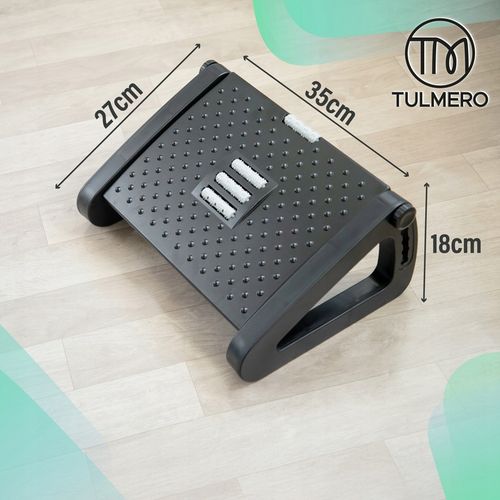 Podnóżek biurowy regulowany ergonomiczny, podstawka pod nogi z MASAŻEREM na Arena.pl