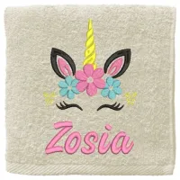 RĘCZNIK Z WŁASNYM IMIENIEM HAFTEM 70x140 DUŻY prezent na mikołajki święta