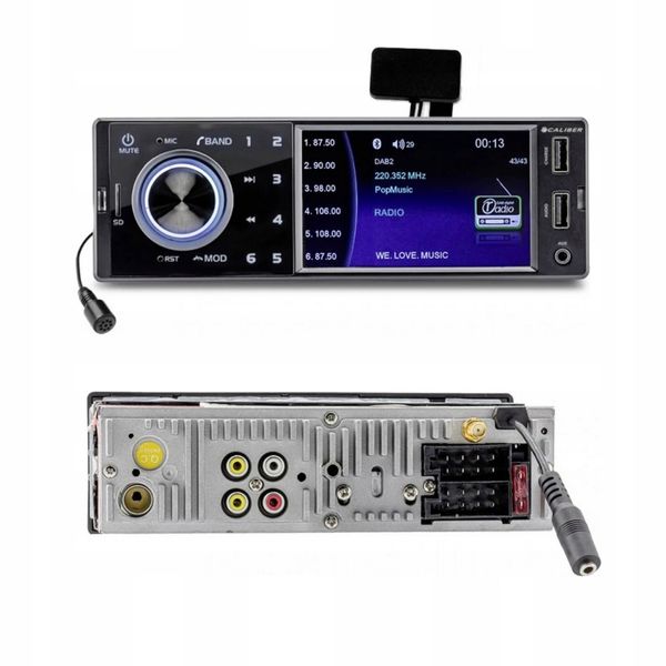 RADIO samochodowe Caliber DAB+ USB Bluetooth 4x75W zdjęcie 5