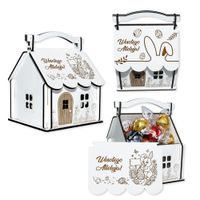 Drewniana Chatka Prezent Na Wielkanoc Domek Na Słodycze Cukierki