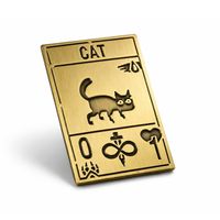 Cat | 4 cm | Metal | Przypinka Gamingowa | Inscryption
