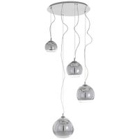LAMPA wisząca LAURENT MA04914C-004 Italux szklana OPRAWA kaskada ZWIS kule balls chrom