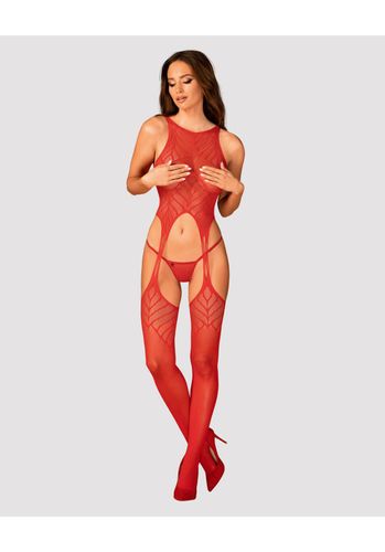 Czerwony Bodystocking Odkryte Plecy N122 Obsessive S/M/L na Arena.pl