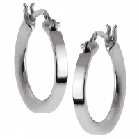 ELEGANCKIE KLASYCZNE SREBRNE KOLCZYKI GŁADIE KOŁA KÓŁKA KÓŁECZKA 2CM