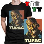 KOSZULKA T-SHIRT MĘSKI WZORY DO WYBORU - 2PAC RAP RAPER HIP HOP - XL