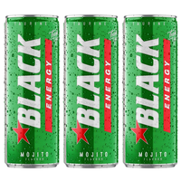 Black Energy Mojito Gazowany napój energetyzujący 250 ml x 3 sztuk