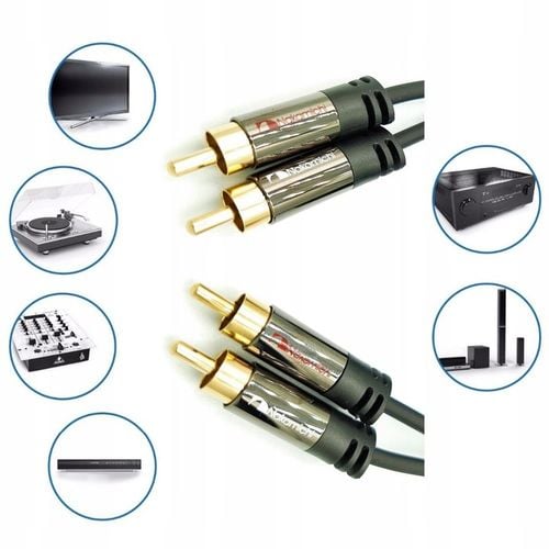 KABEL 2RCA - 2RCA CINCH HQ STEREO OFC NAKAMICHI 1m na Arena.pl