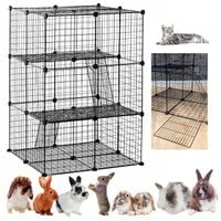 Wybieg Kojec Piętrowy Metalowa Klatka Składana dla Kotów Królików