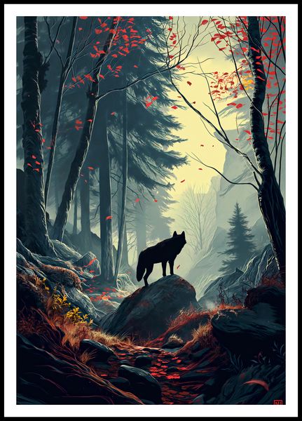 Plakat 68x98cm Leśne Echa zdjęcie 3