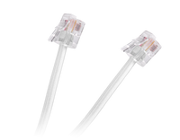 TEL0033F-15 Przewod tel.wt.-wt.bialy 15m