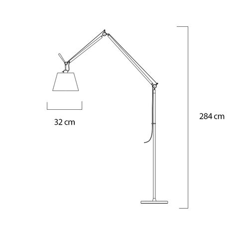 Lampa podłogowa RAYON FLOOR czarna na Arena.pl