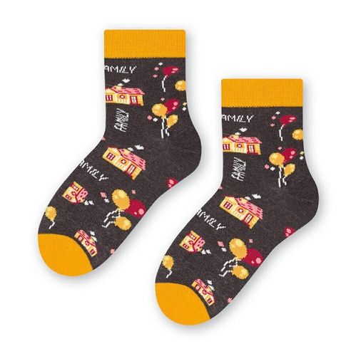 SKARPETY DZIECIĘCE RODZINNE 084 29-31 020 grafitowy/domek na Arena.pl