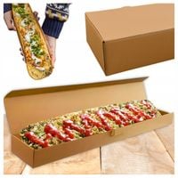 Opakowania Karton na Zapiekanki Zapiekankę 50x9x6cm Pudełko Papierowe 50szt