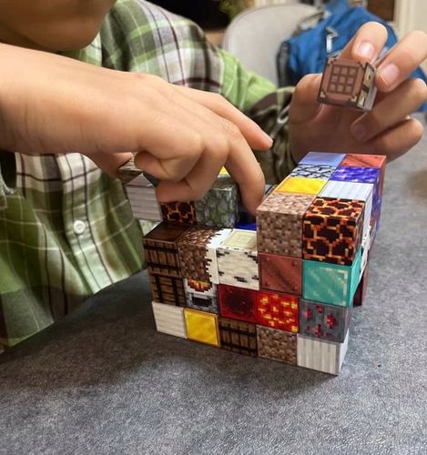 KLOCKI MAGNETYCZNY Minecraft DLA DZIECI ZABAWKA ZESTAW 100eL na Arena.pl