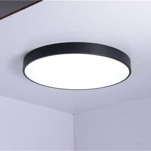 Okrągły plafon Simplicate ABR-PLOU-18-IP-C-NW LED 19W 4000K czarny biały zdjęcie 3