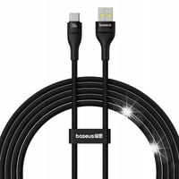 Baseus MOCNY wytrzymały kabel 2m USB USB-C 100W 20V 5A 200cm OPLOT czarny