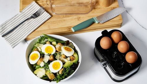 JAJOWAR AUTOMAT DO GOTOWANIA JAJEK OMLETU 6 JAJEK 200W ZESTAW Z MIARKĄ na Arena.pl