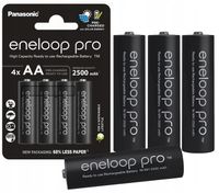 4X R06/AA AKUMULATORKI BATERIE ENELOOP PRO PANASONIC 2500MAH JAPOŃSKIE