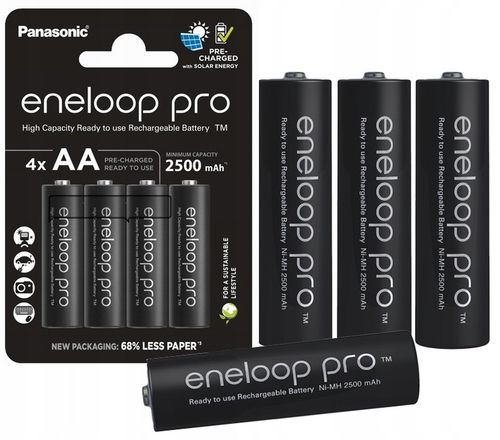 4X R06/AA AKUMULATORKI BATERIE ENELOOP PRO PANASONIC 2500MAH JAPOŃSKIE na Arena.pl