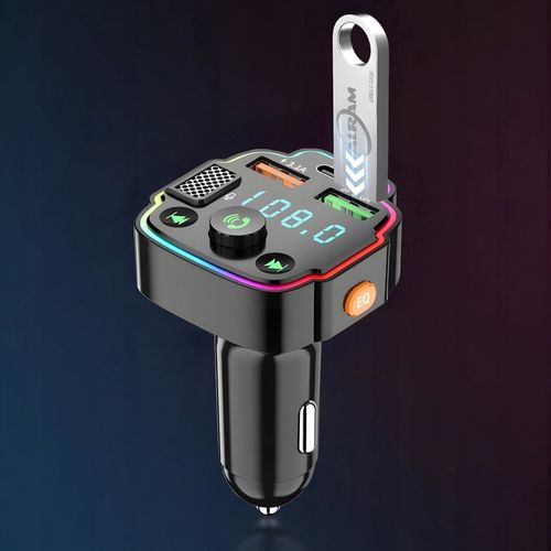 TRANSMITER SAMOCHODOWY BLUETOOTH FM 2X USB TRANSMITER WIELOFUNKCYJNY na Arena.pl