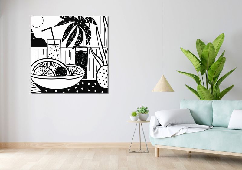Obraz 100x100cm Tropikalna Przegrycha zdjęcie 2