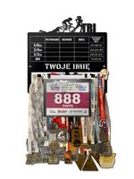 Wieszak na medale i numery startowe REKORDY TRIATHLON WOMAN imię 425.1