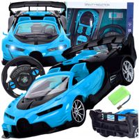 SAMOCHÓD RC DŹWIĘK AUTO SPORTOWE ŚWIATŁA MODEL ZDALNIE STEROWANY NA PILOT