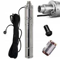 POMPA GŁĘBINOWA 4" DO STUDNI WYDAJNA 2400L/H DIPPER 550W KABEL 15M