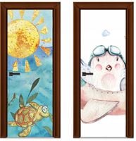 Naklejka samoprzylepna Okleina na Drzwi Szafę 3D