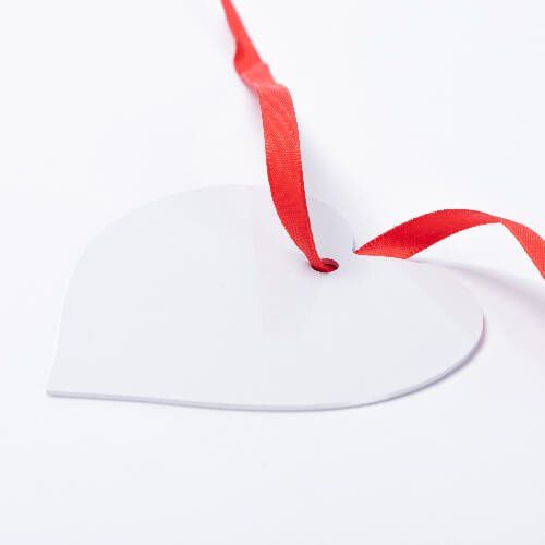 Zawieszka metalowa do sublimacji - serce na Arena.pl