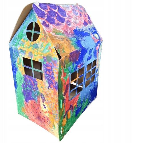 DOMEK DLA DZIECI Z TEKTURY DO MALOWANIA na Arena.pl