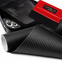 FOLIA 3D CARBON KARBON OKLEINA CZARNA 1,52 x 50 cm RAKLA Z FILCEM