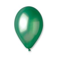 balony metalizowane zielone 12"/100szt.urodziny