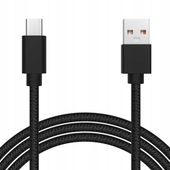 KABEL PRZEWÓD USB 2.0 USB-C 1m QUICK CHARGE SZYBKIE ŁADOWANIE PLECIONKA