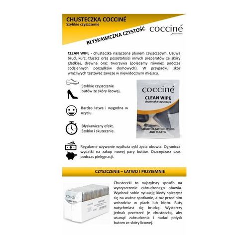 chusteczki czyszczące do butów 15szt. coccine 99992-15zes na Arena.pl