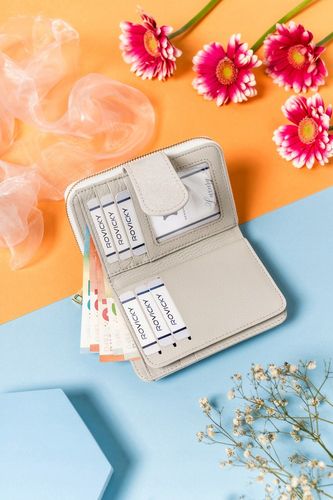 skórzany, elegancki portfel damski na zatrzask i suwak - lorenti na Arena.pl