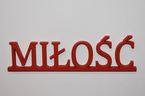Napis 3D Miłość na Arena.pl