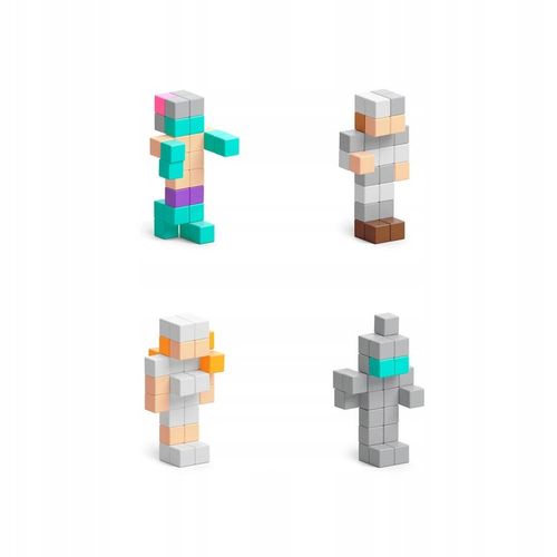 Klocki magnetyczne kreatywne Niespodzianka PIXIO Mini figures 27-44 klocków na Arena.pl