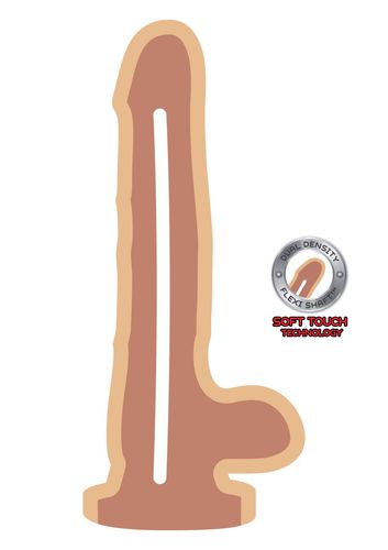 Dual Density Dildo 8Inch Balls Light Skin Tone na Arena.pl