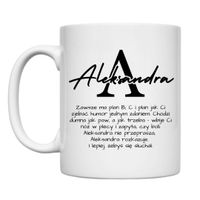 KUBEK Z IMIENIEM "ALEKSANDRA" Wzór - Klasyczny 330 ml