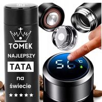 KUBEK TERMICZNY Termos LED GRAWER Prezent Na WALENTYNKI URODZINY KAWA LOGO