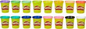 CIASTOLINA PLAYDOH HASBRO DUŻY ZESTAW 16 SZTUK TUB KOLORÓW 1,79 kg